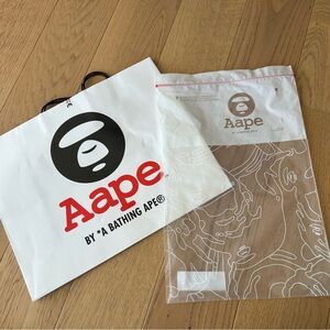 Aape Zip top bag and shopping bag